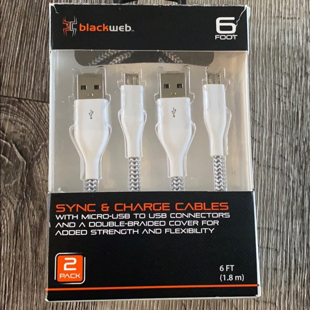Sync and charge cables (6ft)